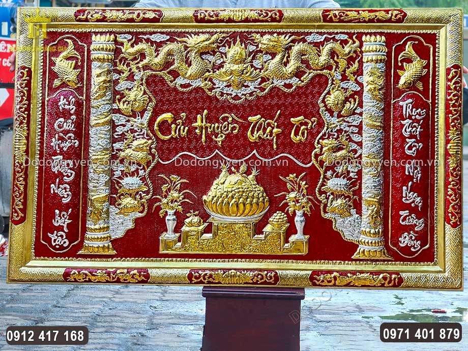Khung tranh liền đồng v&agrave;ng v&ocirc; c&ugrave;ng chắc chắn